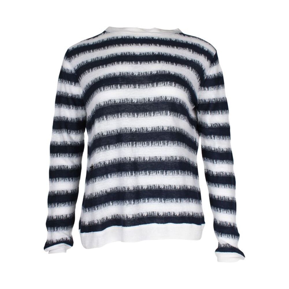 Christian Dior Striped Sweater in Multicolor Linen